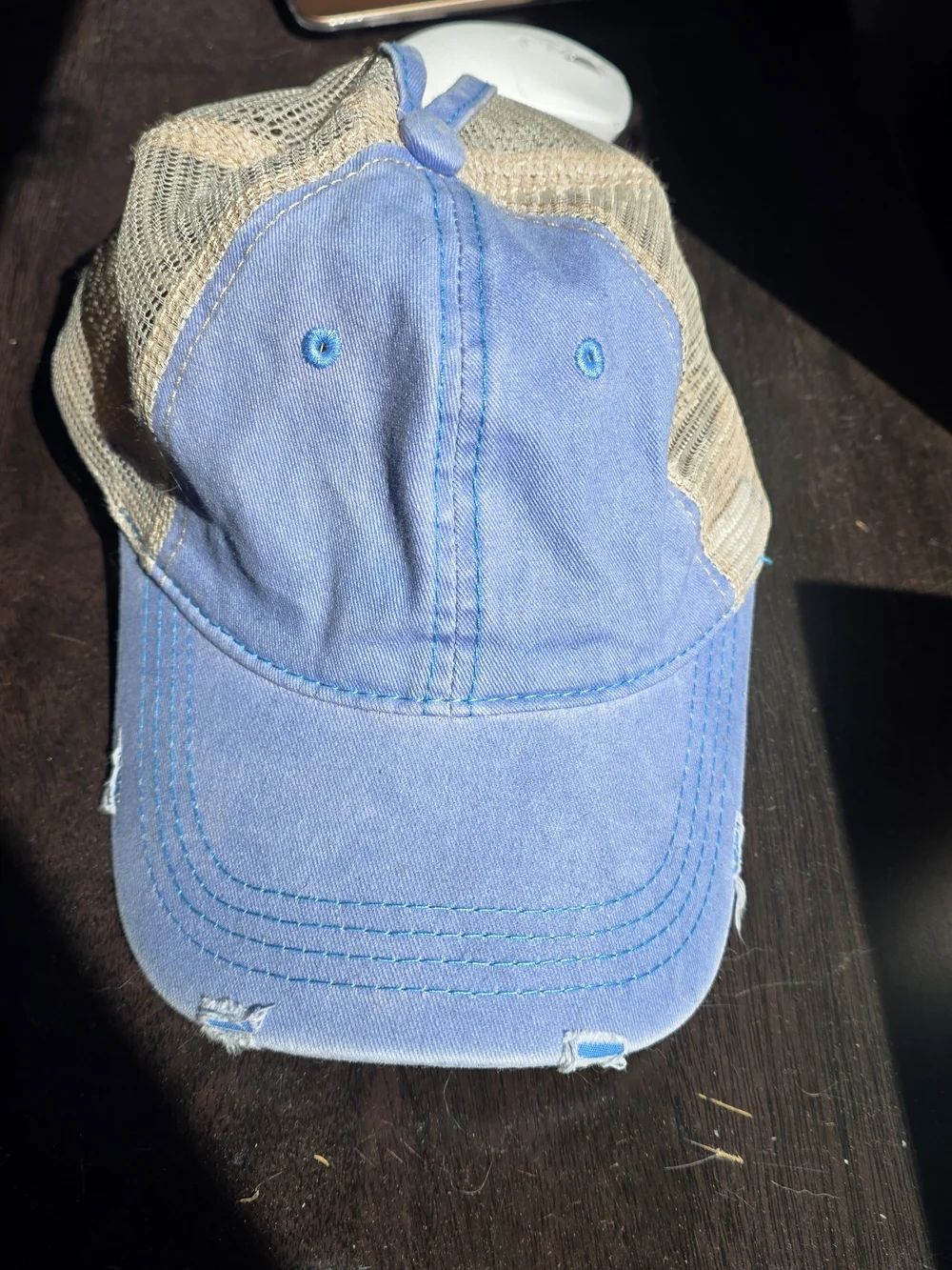 Classic Women's Ponytail Cap - Blue